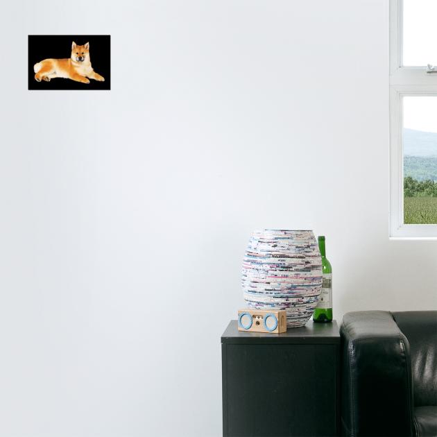 Shiba Inu Dog Resting, Love Shiba Inu Dogs by logiamerch